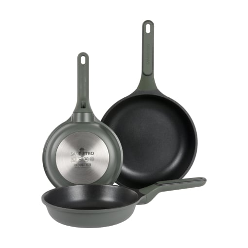 Set de 3 sartenes Sanpietro Midnight por 20€