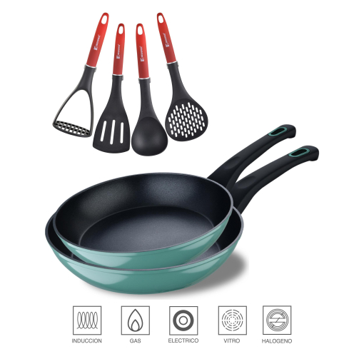 Bergner Orion Kochtopf 20 Cm – Geschmiedetes Aluminium, Induktionsgeeignet, Antihaftbeschichtet, 2,2 L Inhalt