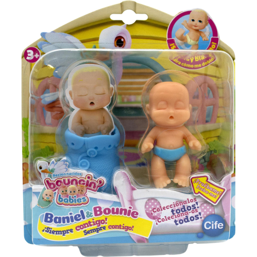 Cife Bouncin Babies con sonido y música, Baniel y Bounie con