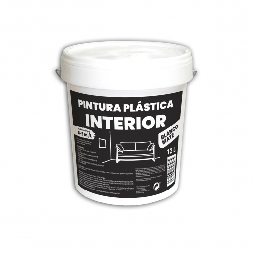 Felicidades algo Asco Pintura Plástica Interior Basic 12L | Las mejores ofertas de Carrefour
