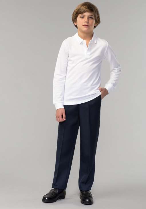 Polo manga larga para uniforme de Niño (Tallas 2 a 20 años) TEX