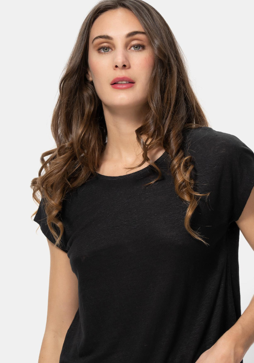 Remera Negra Elliot White Punto Lisa - Comprá Ahora | Dafiti Argentina