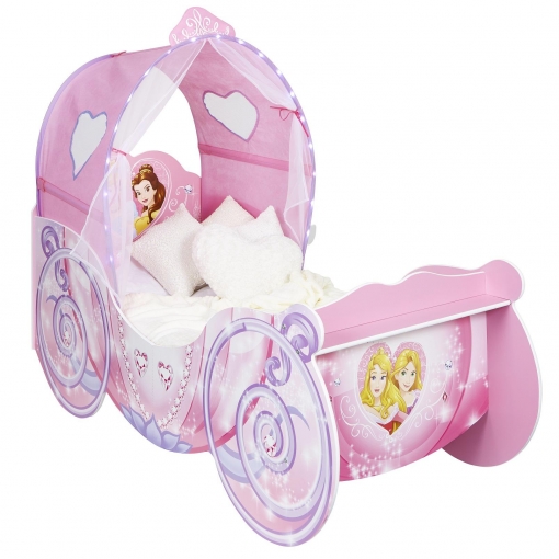Cama para Niños Cama Infantil de Plastico Multicolor Estilo de Disney Princesa 