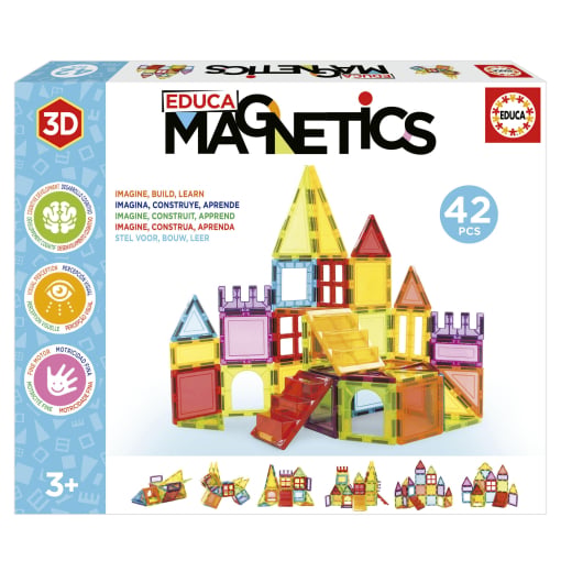 Barras De Construcción Magnéticas Para Niños Y Adultos, Juguetes De Construccion Magneticos Y Puzles Apilables Educativos