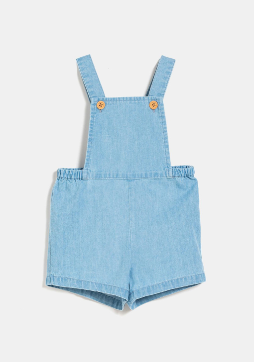 niño peto corto denim