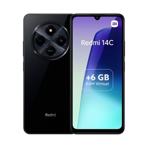 Móvil Xiomi Redmi 14C 128GB + 6GB RAM - Negro | Ofertas Carrefour