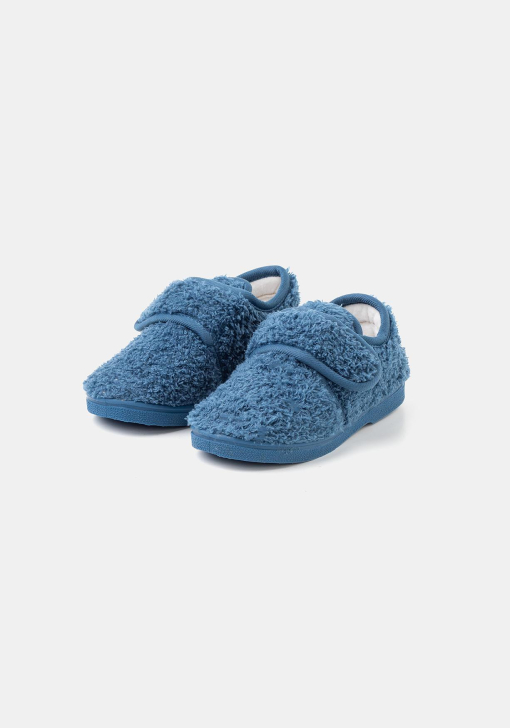 Zapatillas De Casa Para Niños Angelitos - Modelo 130, Fabricadas En España, Talla 24, Color Azul Marino
