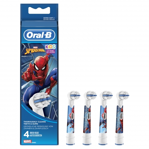 Recambio Cepillo Dental Oral B Spiderman 4 ud.
