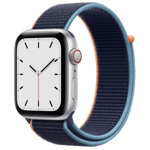 Apple Watch SE GPS + Celullar 44mm de Aluminio Plata y Correa Loop Azul |  Las mejores ofertas de Carrefour