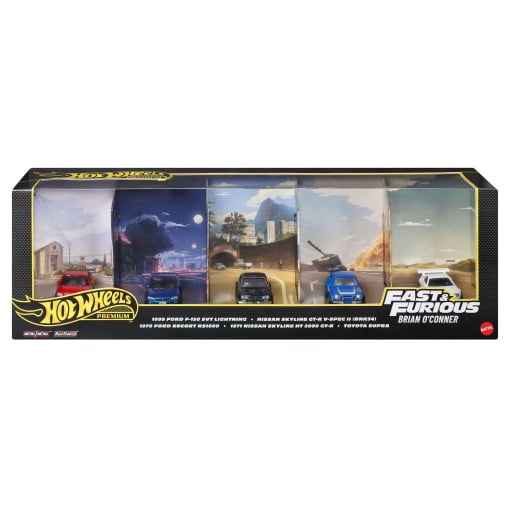 Hot Wheels Fast & Furious Pack de 5 Vehículos, Coches de Juguete +