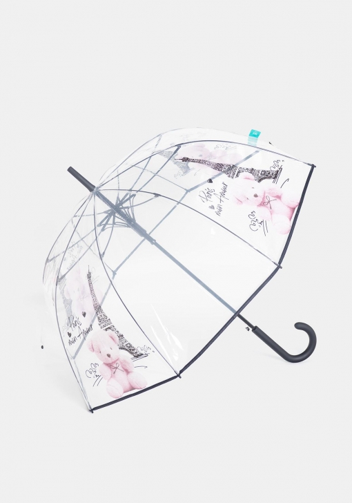 Paraguas automático transparente de mujer PERLETTI