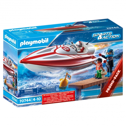 PLAYMOBIL - Sport Action Speedboat racer +4 años