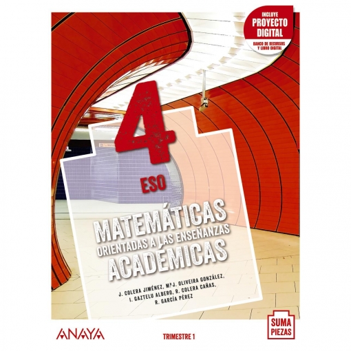 pureza Más que nada Alarmante Matemáticas orientadas a las Enseñanzas Académicas 4. ANAYA | Las mejores  ofertas de Carrefour