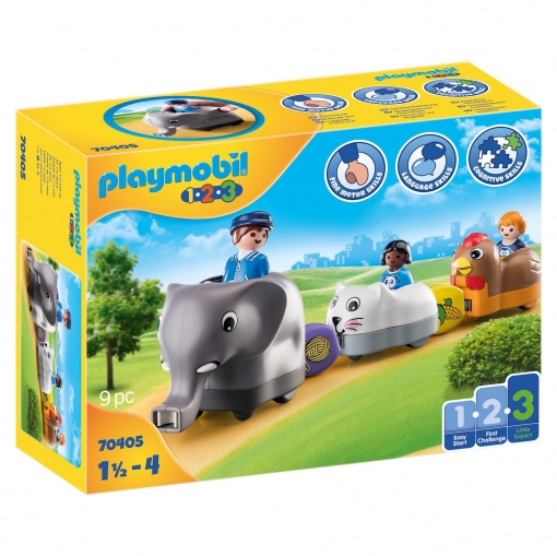 tener Anguila Copiar PLAYMOBIL Playmobil 1.2.3 - 1,2,3 Mi Tren de Animales | Ofertas Carrefour  Online