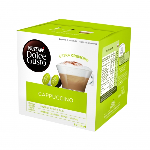 trabajo confiar ácido Café Capuccino en cápsulas Nescafe Dolce Gusto 16 unidades de 7 g. | Las  mejores ofertas de Carrefour