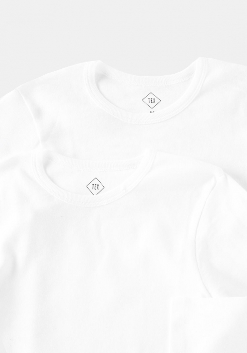 Pack 2 camisetas interiores de manga larga de Algodón Sostenible Infantil TEX