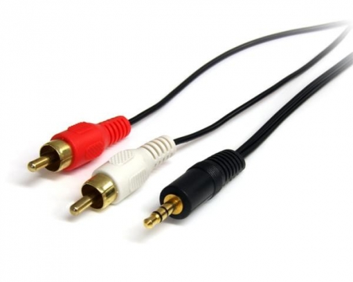 Startech.com Cable De Audio 3.5 Macho A Rca Doble Macho 90cm con en Carrefour | Las mejores ofertas de Carrefour