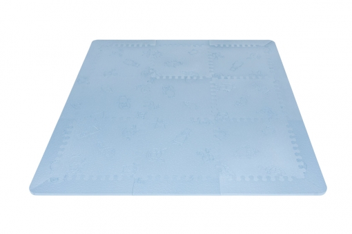 EVA Color Gris LuBabymats Mini suelo extra acolchado de Foam Alfombra puzzle de viaje para bebés Medida: 110x110 cm 