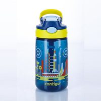 Contigo Botella Infantil Gizmo Flip 420 Ml Azul Con Naves Espaciales