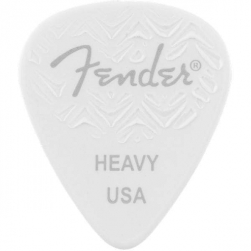 Fender 351 Shape Heavy White 6 Púas