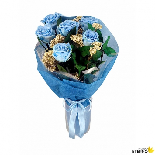 Rosa Eterna Preservada De Color Azul Claro Ramo con Ofertas en Carrefour |  Las mejores ofertas de Carrefour