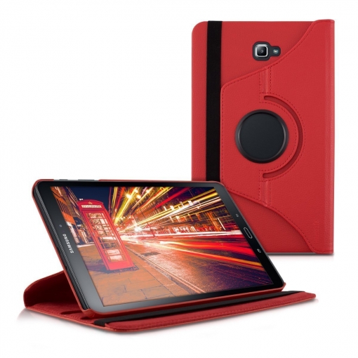 Funda Giratoria 360º Para Tablet Samsung Galaxy Tab A 2016 / T585 10.1" - Slim Book Cover. Rojo con Ofertas en Carrefour | Las mejores ofertas de Carrefour