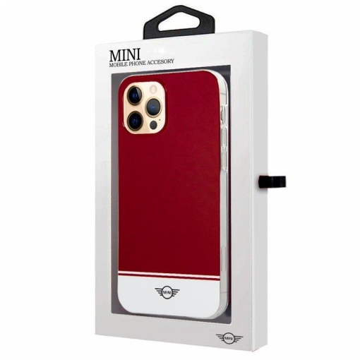 Carcasa Cool Para Iphone 12 Pro Max Licencia Mini Cooper Rojo