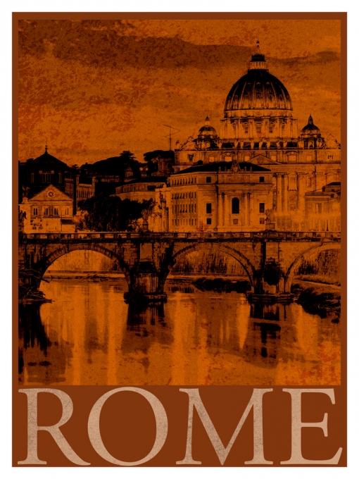 Viajes Signature Poster - Wall Poster - - Papel Fine Art Mate 270g - Diseño Rome2 - 60x80 Cm con en Carrefour | Las mejores ofertas de Carrefour