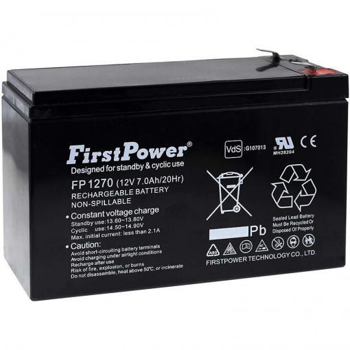 FirstPower Batería de Gel para SAI APC Power Saving Back-UPS Pro 550 7Ah 12V 