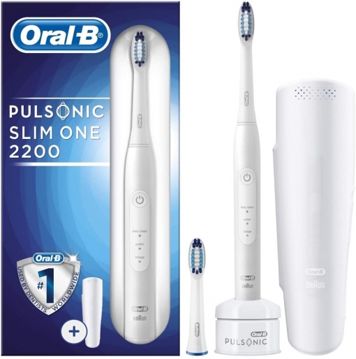 Oral-b Pulsonic 2200 Adulto Cepillo Dental Blanco - De Dientes Eléctrico (batería, Batería Integrada, 240 H, 1 Pieza(s), 2 Pieza(s)) con en | Las mejores ofertas de Carrefour