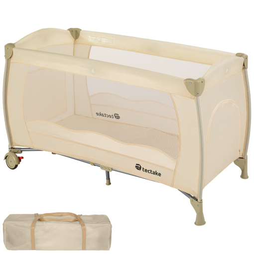 Cuna De Viaje Plegable 126 X 65 X 80 Cm Con Bolsa De Transporte - Beige con  Ofertas en Carrefour | Las mejores ofertas de Carrefour
