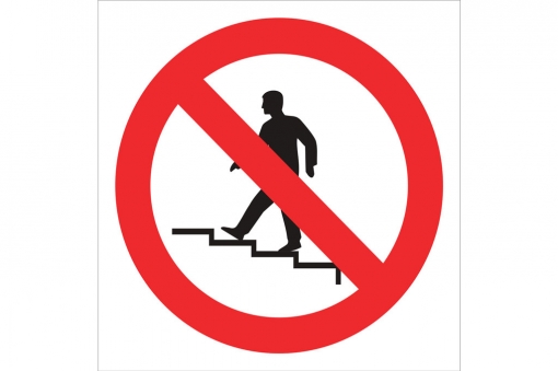 Prohibido Subir Las Escaleras Medida Mm:297x297 Material: Plastico