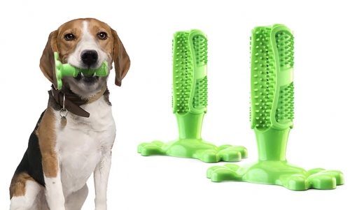 BDUK Juguete para masticar perros de juguete para limpieza de dientes resistente a las mordeduras no tóxica suave para entrenamiento IQ interactivo juguete rugby perros perros pequeños amarillo 