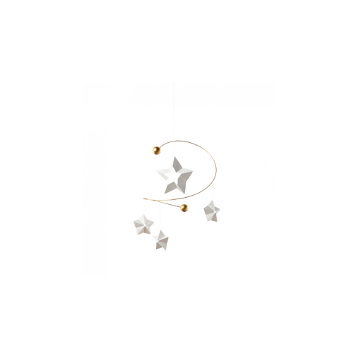 Flensted Mobiles Mobile Elephant Party, nero - bianco | Finnish Design Shop