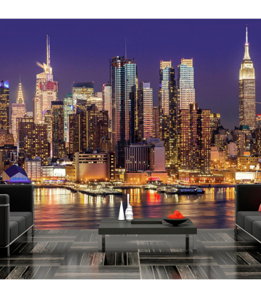 Fotomural Nyc Night City Medidas 400x280 Con Ofertas En 