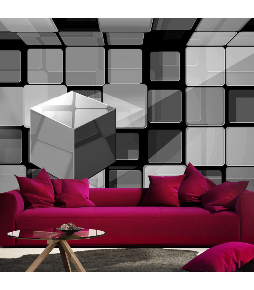 Fotomural Cubo De Rubik Gris Medidas 400x280 Con Ofertas En 