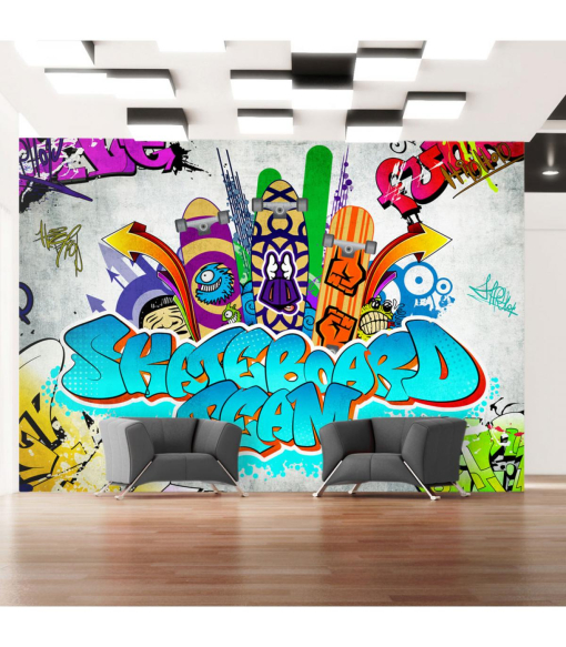 Fotomural Skateboard Team Medidas 400x280 Con Ofertas En 