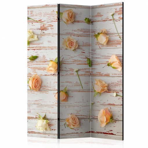 Biombo - Wood & Roses  (135x172 Cm)