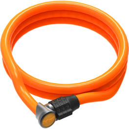 Onguard Candado Espiral Neon Light Combo 120 Cm X 8 Mm Naranja