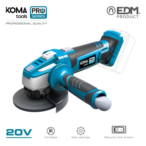 Amoladora 20v (sin Bateria Y Cargador) Koma Tools Battery Series Edm
