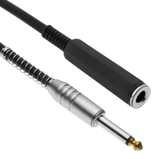 Bematik - Cable Audio Micrófono Instrumento Mono Jack 6.3mm Macho A Hembra De 1m Ax07100 con Ofertas en Carrefour | mejores ofertas de Carrefour
