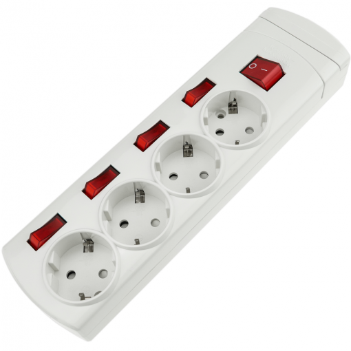 gama ‘Confort’ color blanco y gris 694621 Bases Múltiples Confort Legrand Regleta con 3 enchufes cable de 1,5mts 3 tomas interruptor regleta enchufes con interruptor 