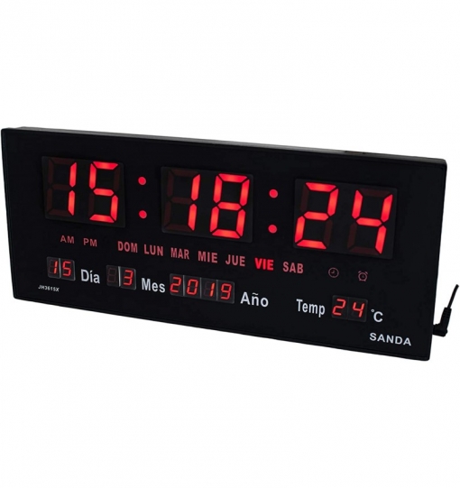 adiós O cualquiera Terminal Reloj Digital De Pared Y Mesa Led Color Rojo Calendario Termometro Clock  Hora Fuente De Alimentación-sanda Sd-0015 con Ofertas en Carrefour | Las  mejores ofertas de Carrefour