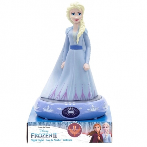 Lámpara De Noche De Frozen 2 Con Figura En 3d De 25 Cm De Altura