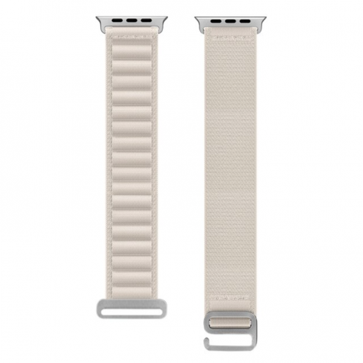 Correa De Nylon Compatible Con Apple Watch 42/44/45/49mm Gris