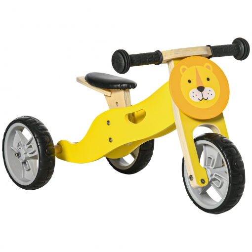 2 1 Bicicleta Sin Pedales De Madera Para Niños Amarillo Aiyaplay con en Carrefour | Las mejores ofertas de