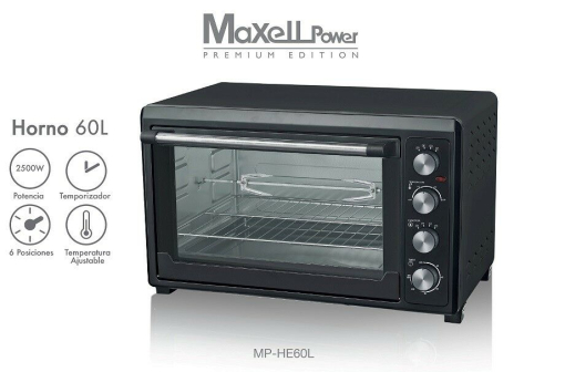 Horno Electrico Conveccion Rustipollo 60l 2500w Temporizador Accesorios  Garantia con Ofertas en Carrefour | Las mejores ofertas de Carrefour