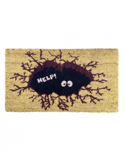 Relaxdays Felpudo “Welcome” para la entrada de su hogar hecho de fibras de coco y PVC con medidas 40 x 60 cm antideslizante elemento decorativo color marrón oscuro 