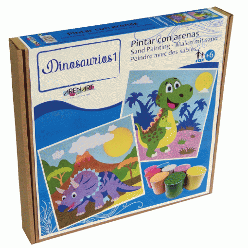 Un fiel Equipo de juegos cobertura Pintar Con Arenas - Dinosaurios 1 - 30x30cm con Ofertas en Carrefour | Las  mejores ofertas de Carrefour