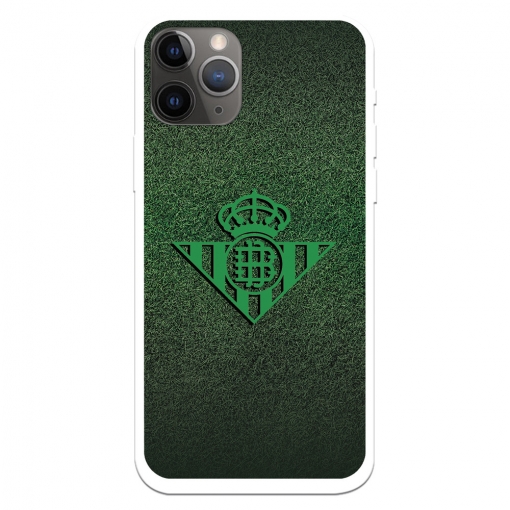 Funda Para Iphone 11 Pro Del Betis Escudo Verde Fondo Trama - Licencia Oficial Real Betis Balompié